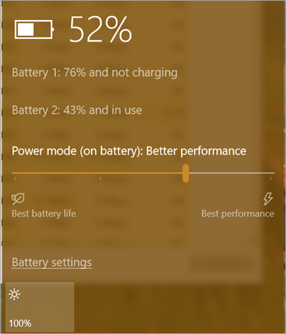 Power Mode Slider