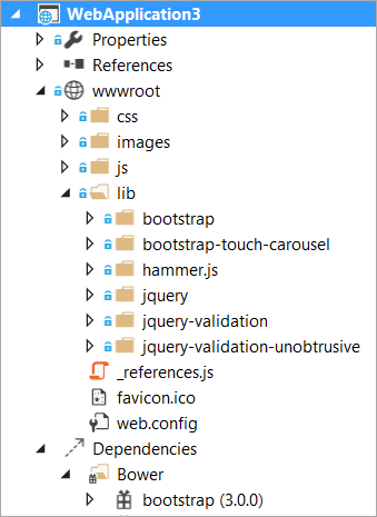 bower stuff under wwwroot