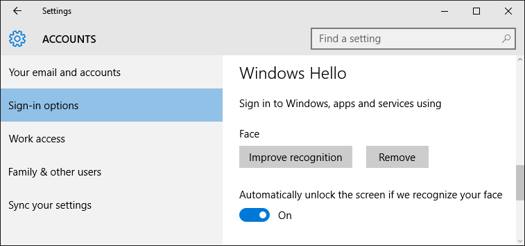 Windows Hello