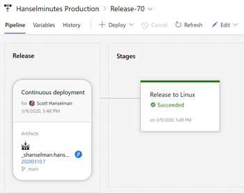 Azure Pipelines releasing to Linux