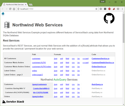 Northwind - ServiceStack style