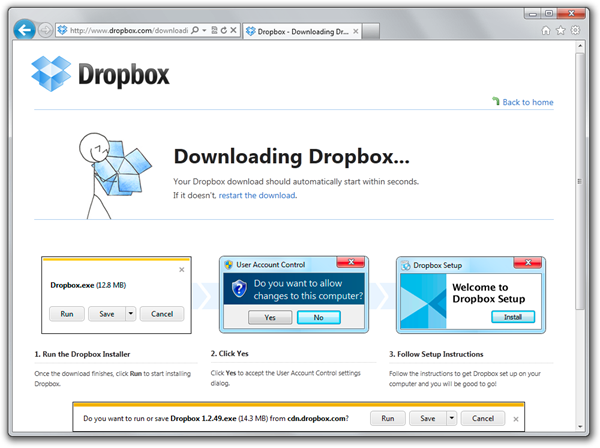 Dropbox - Windows Internet Explorer