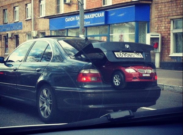 Storing a BMW inside another