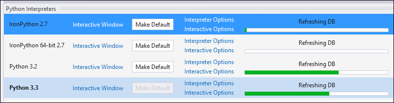 A list of Python Interpreters