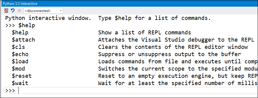 Python REPL inside VS