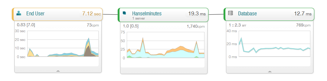 New Relic view of my Website