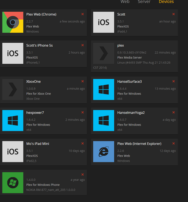 Plex Devices