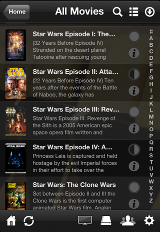 Plex movies on iPhone