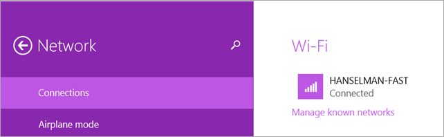 Windows 8.1 Network Connections