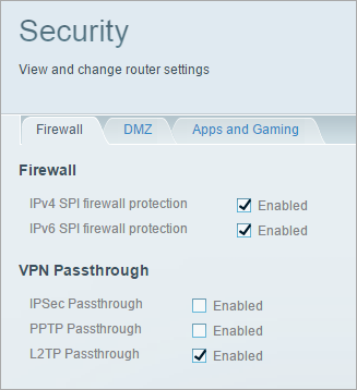 L2TP Passthrough