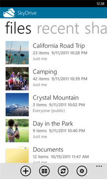 SkyDrive for Windows Phone
