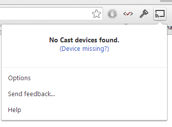 No cast devices found