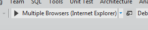 Multiple Browsers selected in the toolbar