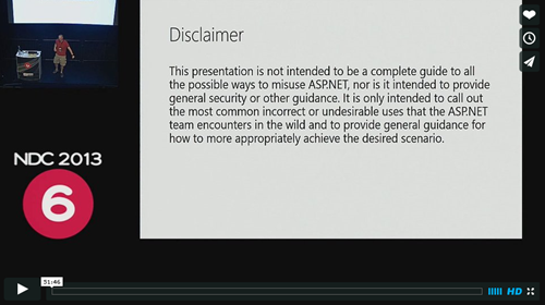 Damian Edwards at NDC 2013 talking about ASP.NET