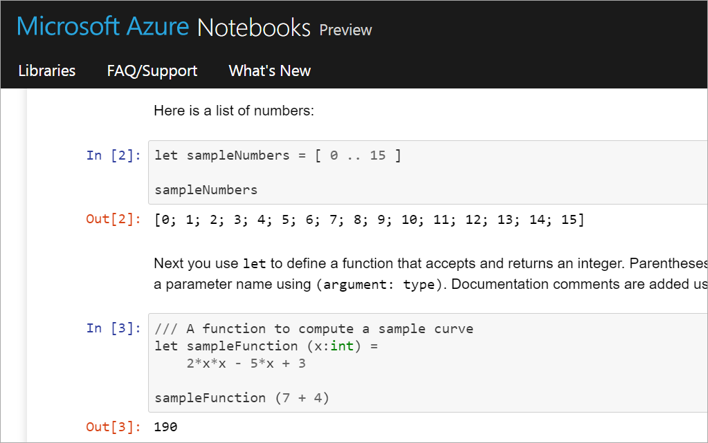 Azure Notebooks