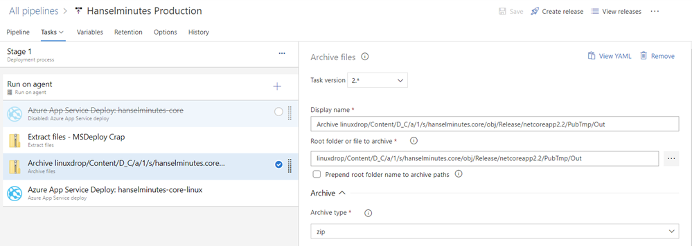 Unzipping and zipping up MSDeploy mess