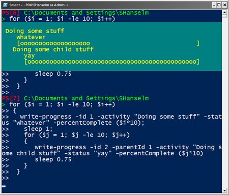 PowerShell Progress