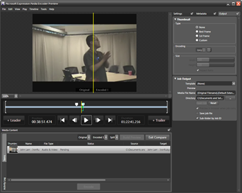 Microsoft Expression Media Encoder Preview