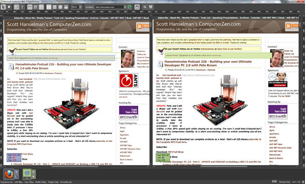 Windows FireFox 3.6 (on the left) and Safari 4 Mac (on the right)