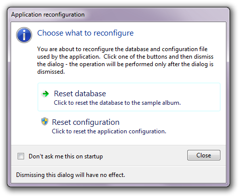 Application reconfiguration