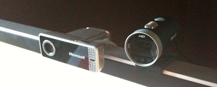 LifeCam VX-7000 and LifeCam Cinema HD side by side