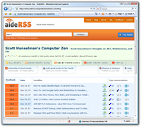 Scott Hanselmans Computer Zen - AideRSS - Windows Internet Explorer
