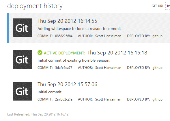 Animated Gif showing a Deployment slide into the queue